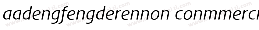 aadengfengderennon conmmercialuse字体转换